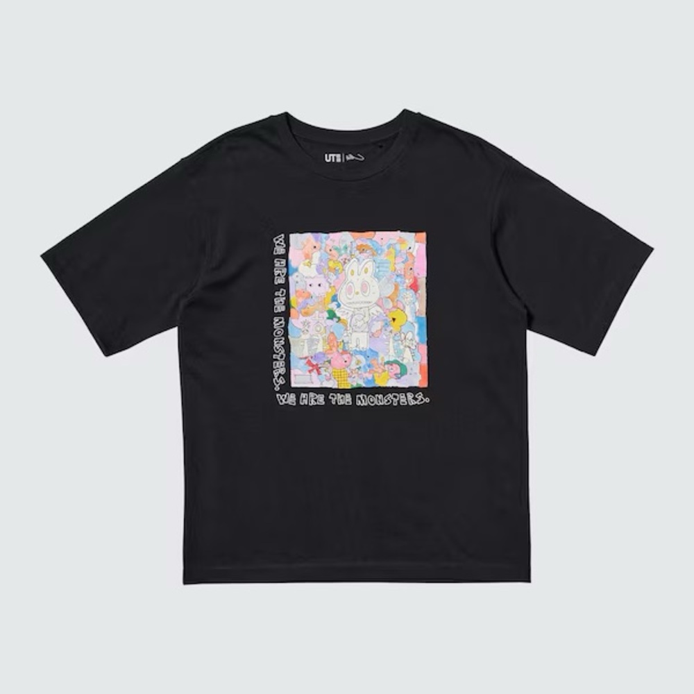 Uniqlo Popmart The Monsters Black Shirt